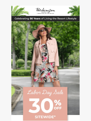 Patchington - Ready, Set, SAVE 30% Sitewide! 🛍️🏃‍♀️