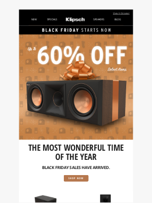 Klipsch - BLACK FRIDAY STARTS NOW | Up to 60% OFF Premium Home Audio