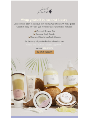 100% PURE - ⏳ Last call for coconut paradise!