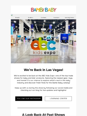 Bambi Baby Store - 🎉 We're Back! Don't Miss the ABC Kids Expo Highlights!