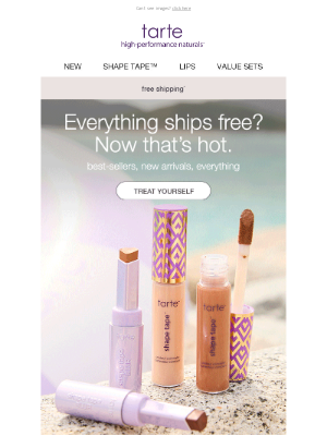 Tarte Cosmetics - free shipping = hot girl math✅