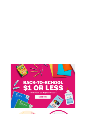 Meijer - $1 Or Less! Get A Jump On Back-To-School Savings