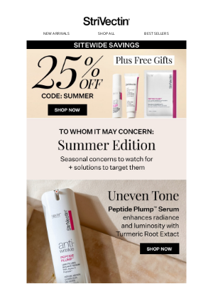 StriVectin - Save on 25% Trending Summer Skincare