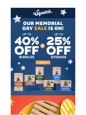 Dr. Squatch - Long weekend, long SALE!