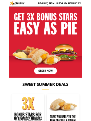 Hardee's - Get Your 3X Bonus Stars!