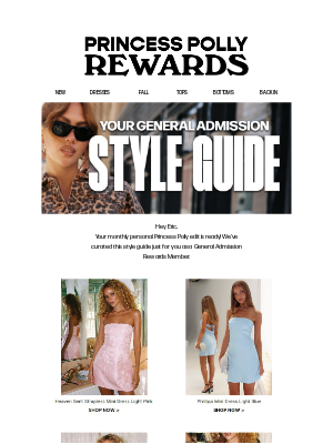 Princess Polly - Eric, your monthly edit is ready ★