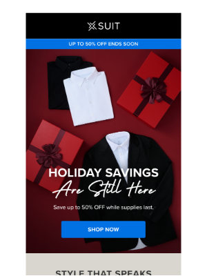 X Suit - Final holiday deals you can’t miss