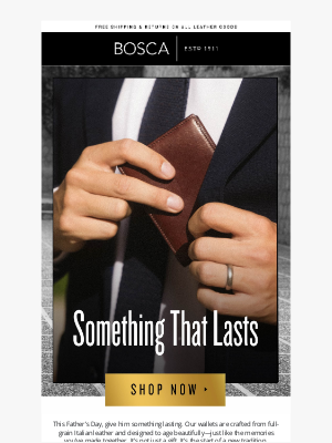 Bosca Accessories - Start a New Tradition—One He Can Carry
