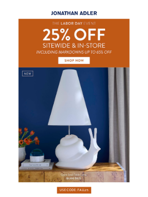 Jonathan Adler - New Season, New Styles (& Up To 65% Off Sitewide Right Now)