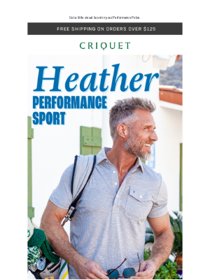 Criquet Shirts - Heather Performance Sport is BACK!