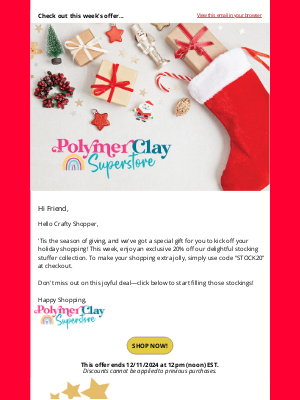 Polymer Clay Superstore - It's The Most Wonderful Time of the Year!🎁