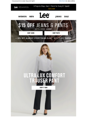 Lee Jeans - $15 Off Pants