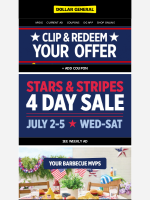 Dollar General - 🌭🎆 Grill out for the 4th with hot dogs & buns for under $5!