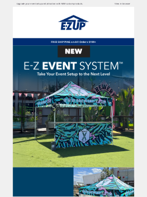 EZUP Instant Shelters - NEW E-Z Event System™