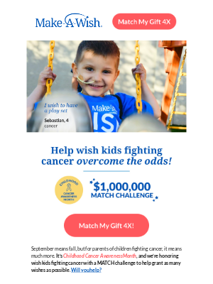 Make-A-Wish America - For kids like Sebastian, cancer is enemy #1