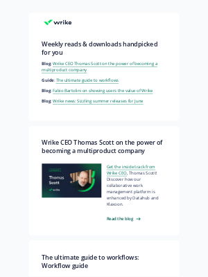 Wrike - Here are your weekly downloads from Wrike!