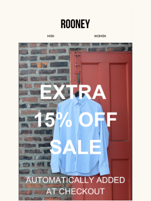 Rooney Shop - EXTRA 15% OFF SALE ITEMS - SHOP NOW