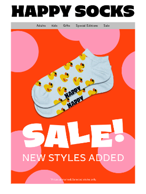 Happy Socks (Denmark) - Hotter Days, Cooler Socks—Now Up to 50% Off