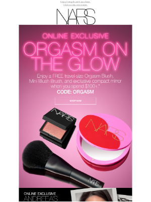 NARS Cosmetics - Ready for total cheek pleasure?