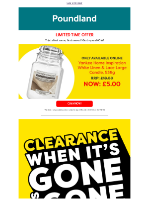 Poundshop - £5 YANKEE CANDLE ❌ MASSIVE CLEARANCE SALE!