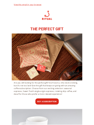 Ritual Coffee Roasters - There's Still Time to Get a Gift!