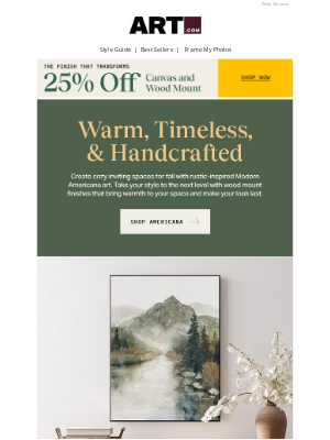 Art - Rustic Meets Modern Meets 25% Off