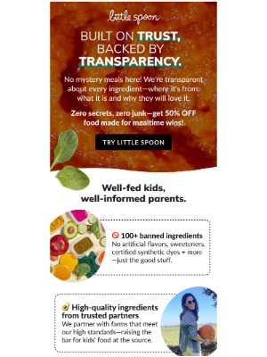 Little Spoon - 50% OFF a higher mealtime standard!