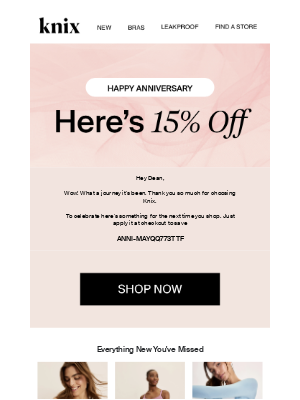 Knix - Happy Anniversary, Dean!