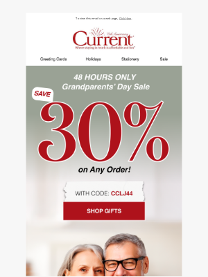 Current Catalog - Celebrate grandparents and save 30% today