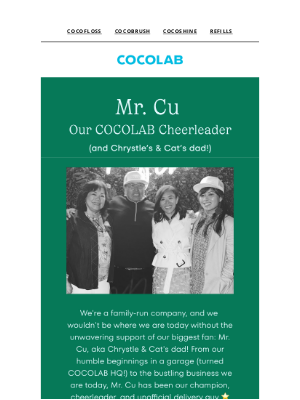 Cocofloss - Meet the super dad supporting COCOLAB