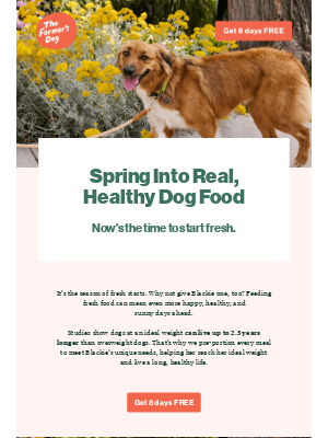 The Farmer's Dog - 🌱Refresh Blackie’s diet this spring