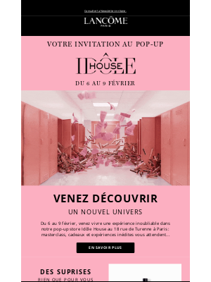 Lancôme (France) - Votre invitation pour notre pop-up store 🔥