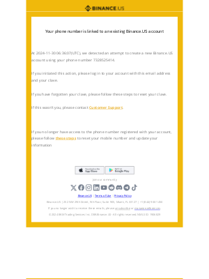 Binance - Phone number already in use 2024-11-30 06:36:07(UTC)  217.138.208.140