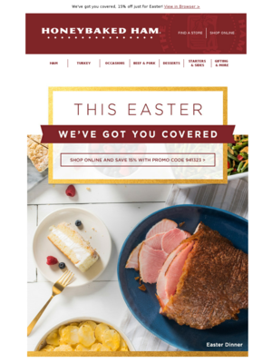 HoneyBaked Ham - Gather family and friends around an Easter Dinner
