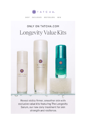 Tatcha - Try The Longevity Serum with value kits