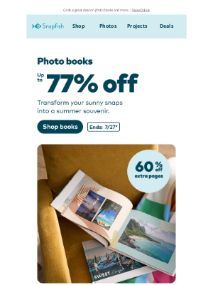 Snapfish - 🔥 Hot deals just dropped—up to 77% off!
