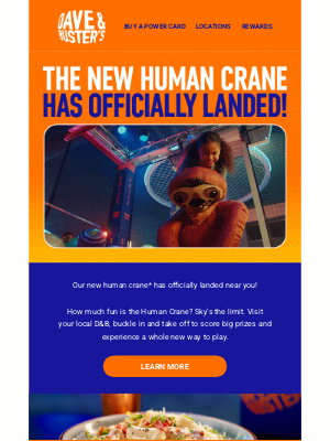 Dave & Buster's - Introducing the Human Crane at D&B