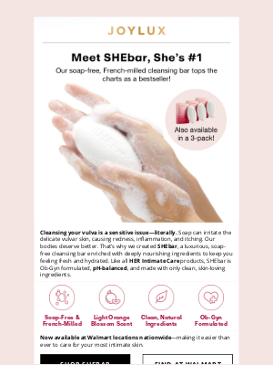 Joylux - Meet SHEbar—She’s #1