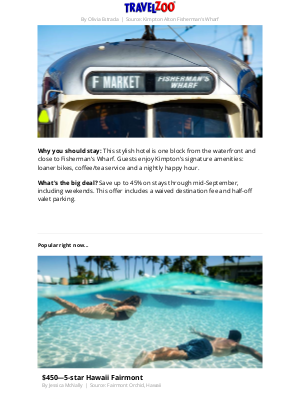Travelzoo - $169—San Francisco Kimpton w/$70+ in perks