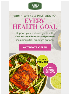 Green Chef - Organic Produce + Double Protein = Win