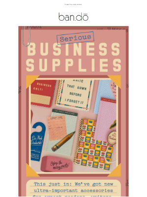 ban.do - NEW: Serious business supplies