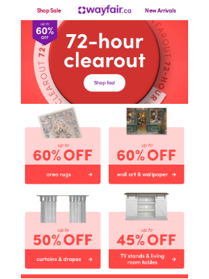 Wayfair (Canada) - ❌ LAST DAY ❌ UP TO 60% OFF ❌