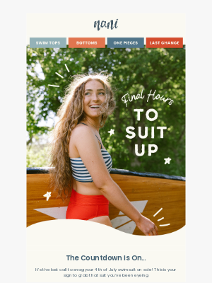 Nani Swimwear - Sale Ends @ Midnight! ⏰