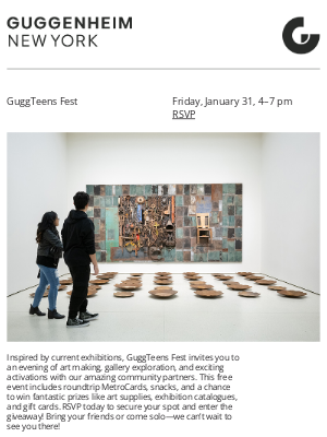 Guggenheim Museum - ✨ GuggTeens Fest on Friday, January 31 ✨