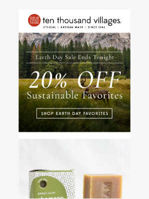 Ten Thousand Villages - Last Chance to save 20% 🌱