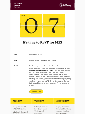 Last chance: Register now for Marketing Success Season