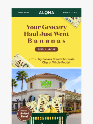 ALOHA - Want to try Banana Bread Chocolate Chip?
