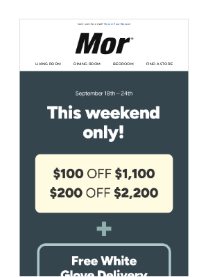 Mor Furniture for Less - Special offer for a limited time!
