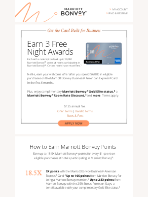 Marriott International - It's Here: Welcome Offer for Business Owners