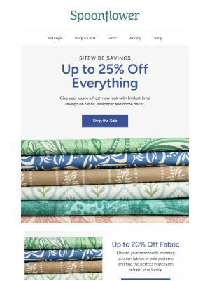 Spoonflower - You won't want to miss these savings